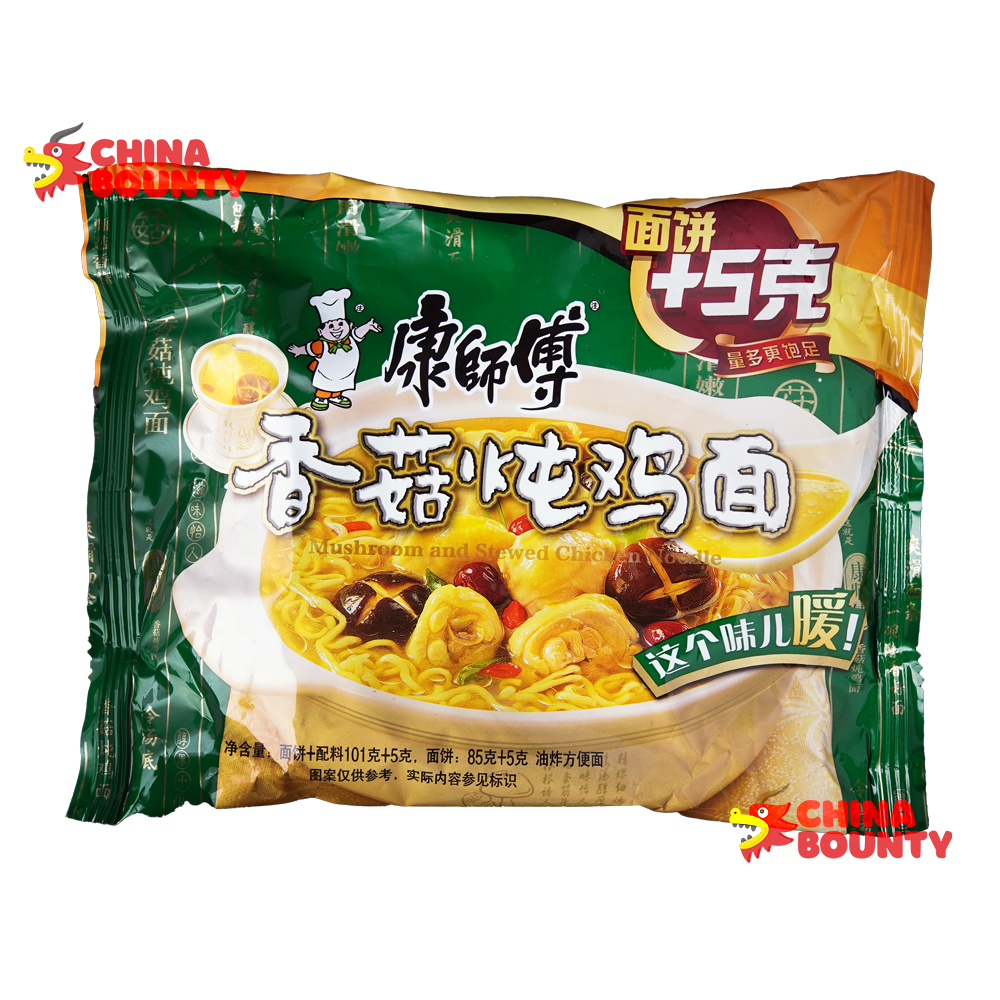 Лапша быстрого приготовления Master Kong Kang Shi Fu - вкус «Грибы и тушёная курица»